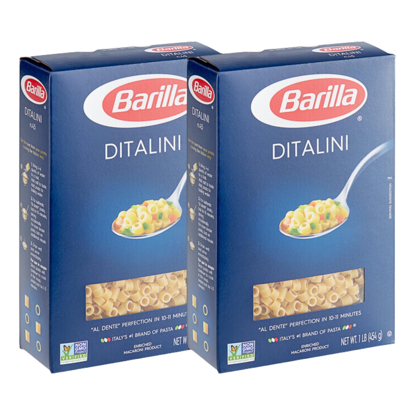KIDU - Barilla Ditalini Pasta 16 Ounces Pack Of 2 (32 Ounces Total)