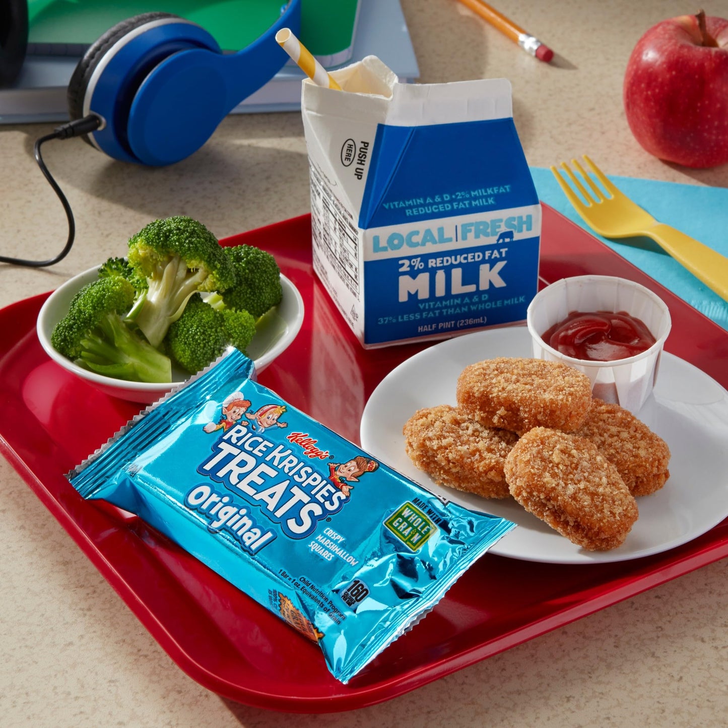 Kelloggs Rice Krispies Treats, Crispy Marshmallow Squares, Original, Made With Whole-Grain, Bulk Size (Pack of 80, 1.41 oz Bars)