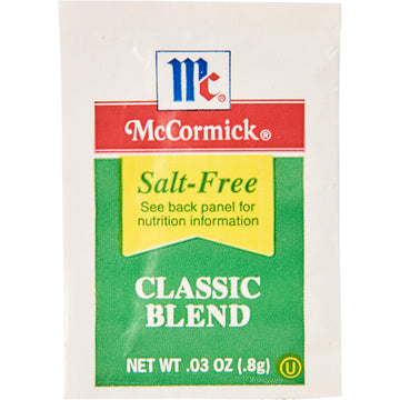 McCormick Salt Free Classic Blend Packets, 300 Count, Ideal for Reduced Sodium Diets, Perfect for Roasted Vegetables and Potatoes