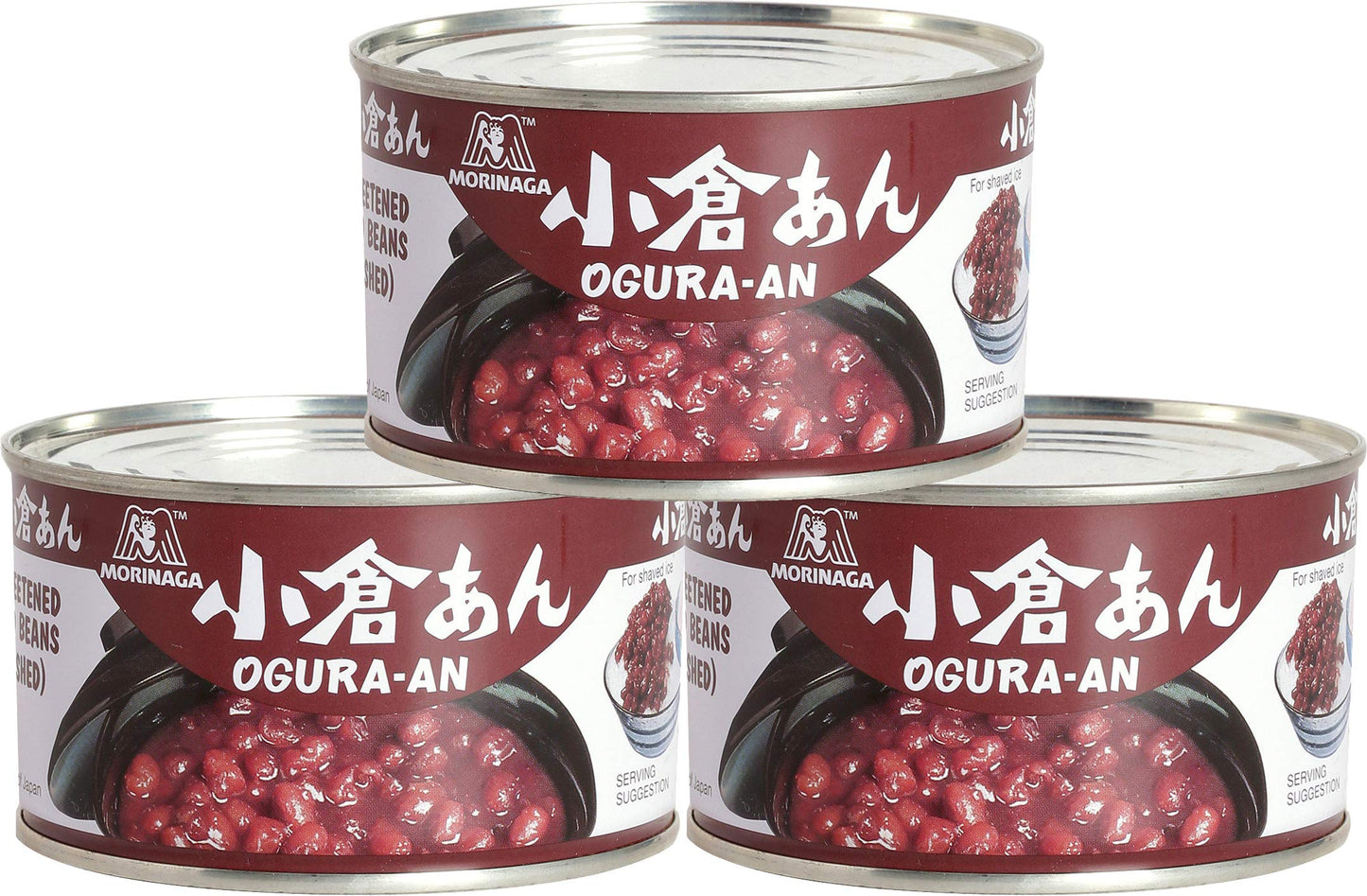 Morinaga Ogura An (Sweetened Red Beans) 15.16 Oz (3Pack)