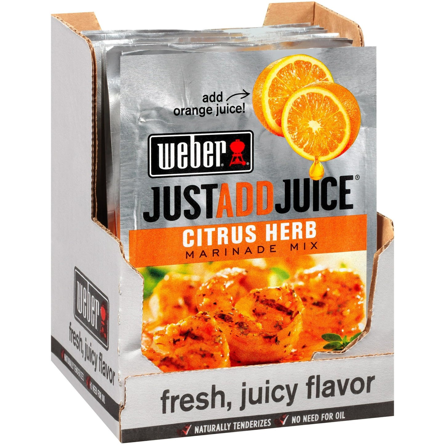 Weber Citrus Herb Marinade Mix 1.12 oz. Packets (4 Pack) Just Add Juice!