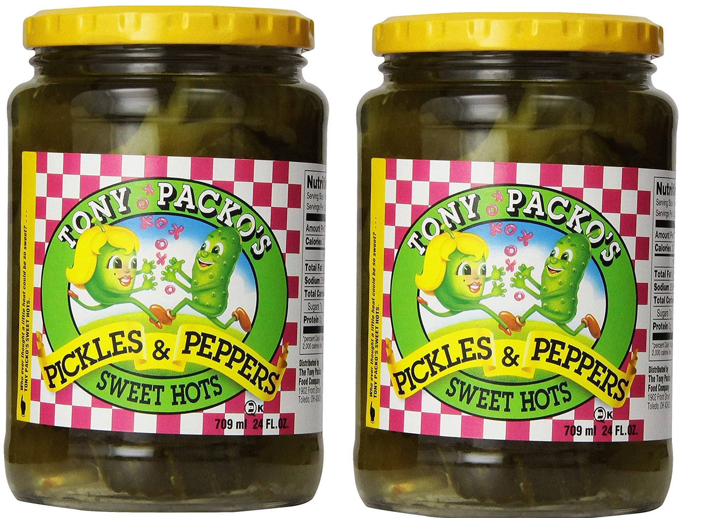 Tony Packo Sweet Hot Pickles and Peppers, 24 Ounce (2-Pack)