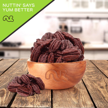 Nut Cravings - Candied Pecans Honey Glazed Praline, No Shell (48Oz - 3 Lb) Bulk Nuts Packed Fresh In Resealable Bag - Healthy Pr