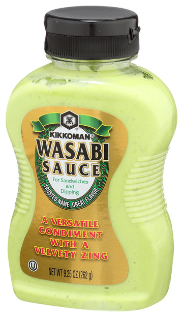 Kikkoman - Wasabi Sauce Great for Sandwiches & Dipping - All-Purpose Seasoning Spiciness Dishes Sushi, Sashimi - Sealed Packed B