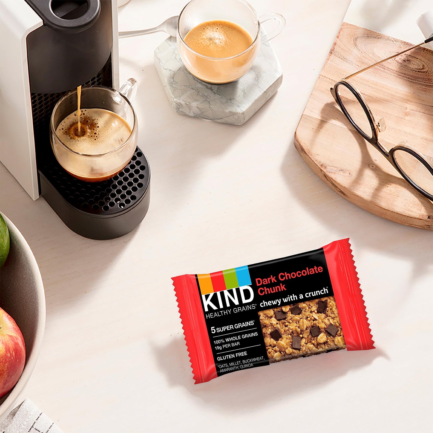 KIND Healthy Grains Bars, Variety Pack, Dark Chocolate Chunk, Oats & Honey, Peanut ButterDark Chocolate Snacks, Gluten Free, 1.2
