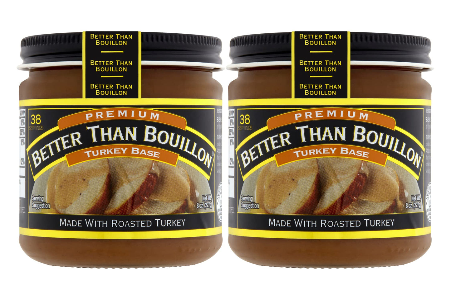 Better Than Bouillon Turkey Base, Premium, 8 Ounce (Pack of 2), Model GD606-2321-A2