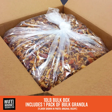 Nuthouse! Granola Company - Premium Harvest Orange Granola | Certified Gluten-Free, Non-Gmo, Kosher | Vegan, Soy-Free | 10 Lb. B