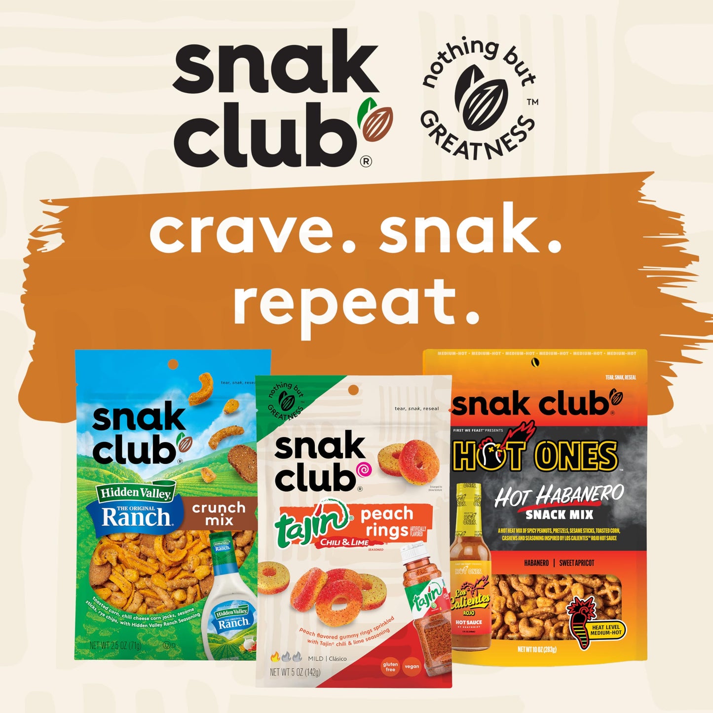 Snak Club Peanut Butter Chocolate Trail Mix with Peanuts, Peanut Butter M&MS, Toffee Peanuts, and Pretzels, 20 oz Resealable Bag