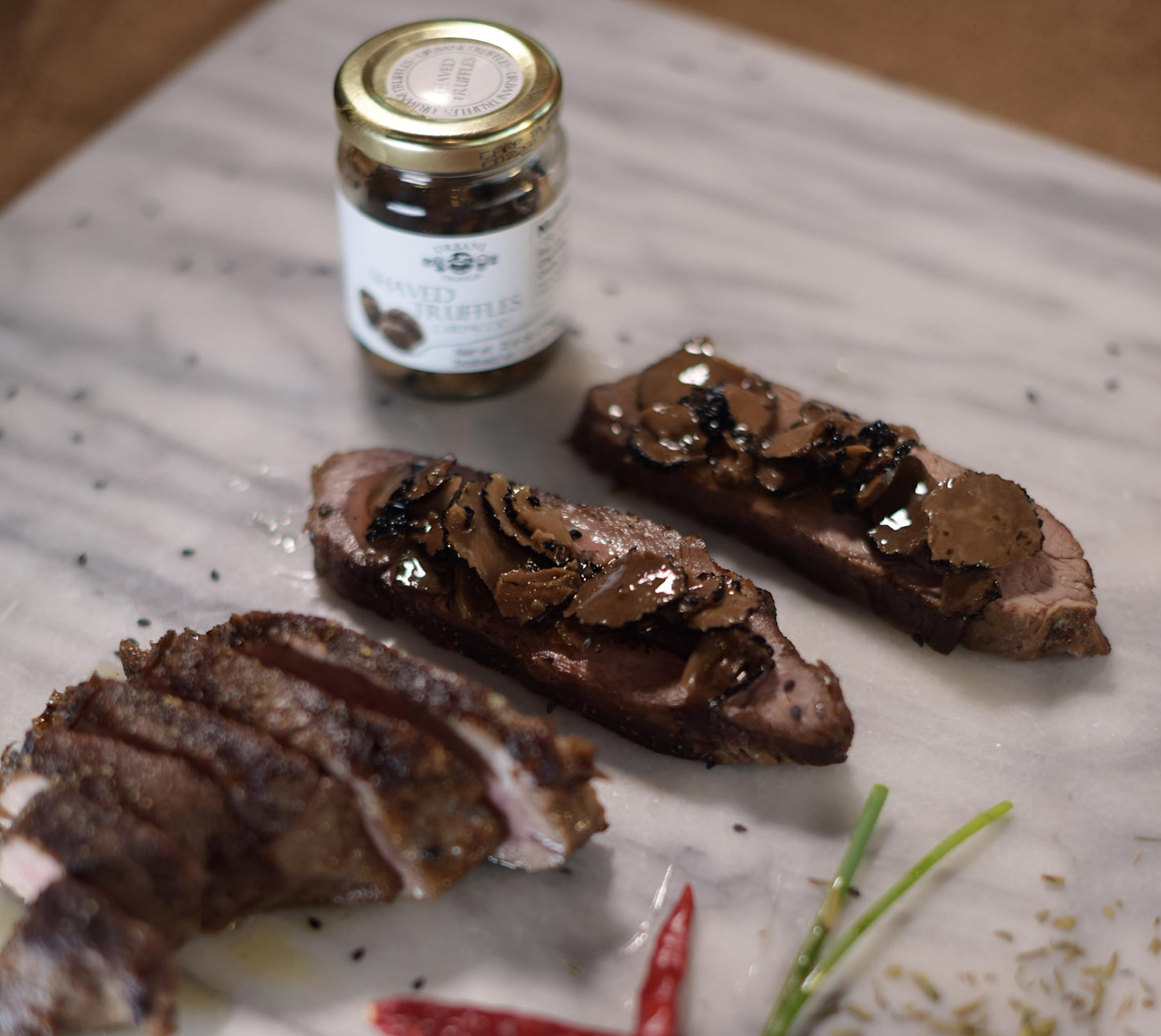 Urbani Truffles Shaved Summer Black Truffle Carpaccio 2.6 Oz - Exquisite Italian Black Truffle Seasoning, Sliced Truffles For Pa