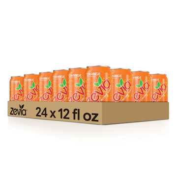Zevia All Natural Soda, Orange, 12-Ounce Cans (Pack Of 24), 12 Fl Oz (Pack Of 24)