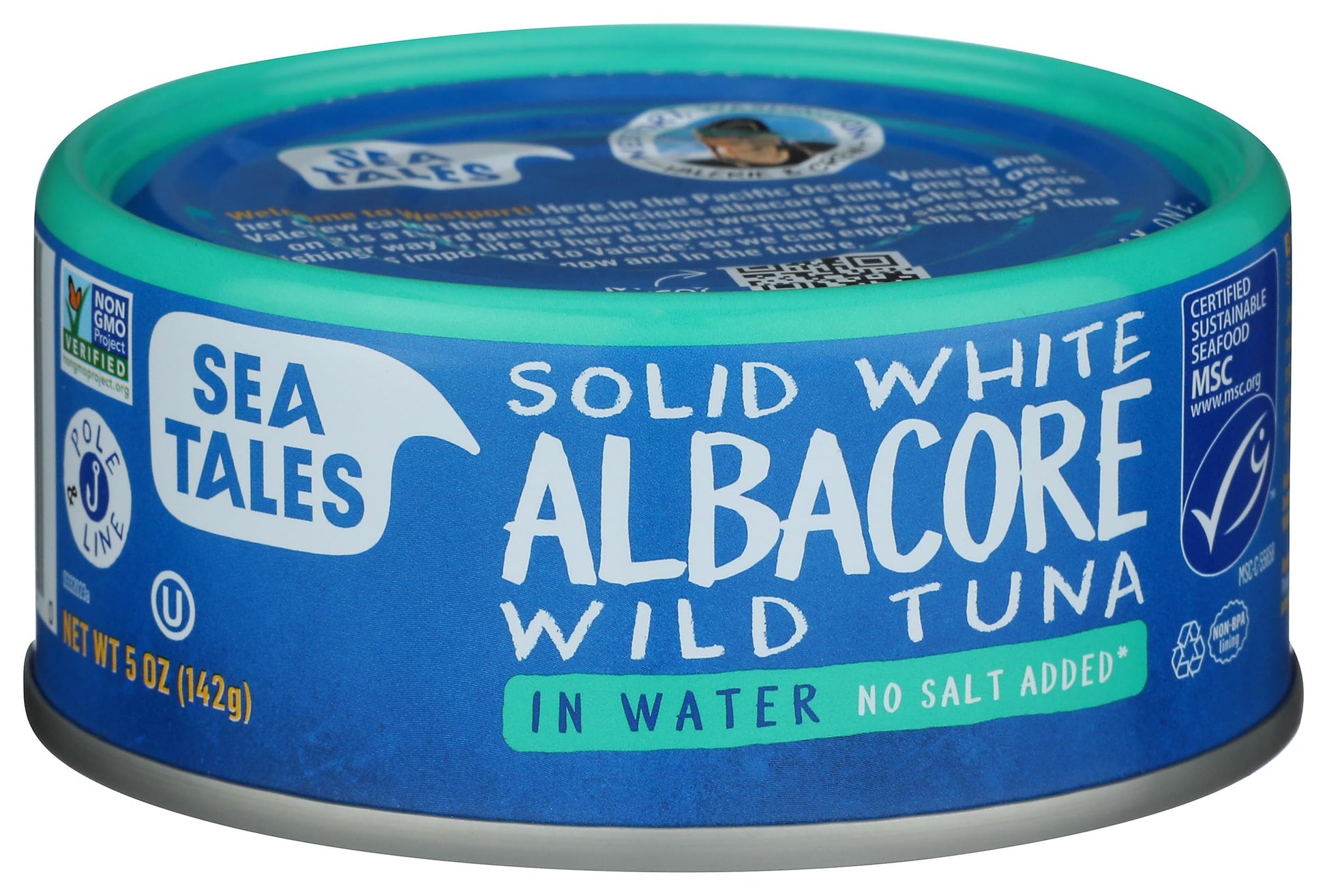 Sea Tales Albacore Tuna in Water No Salt Added, 5 OZ