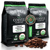 The Bean Organic Coffee Company Water Processed DECAF Peppermint Mocha, Medium Roast, Whole Bean Coffee, 16-Ounce Bags (Pack of
