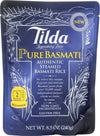 Tilda Legendary Rice Steamed Basmati, Pure, 8.5 Ounce (Pack Of 6)
