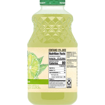 Santa Cruz Organic Limeade Juice, 32 Fluid Ounce - 12 per case
