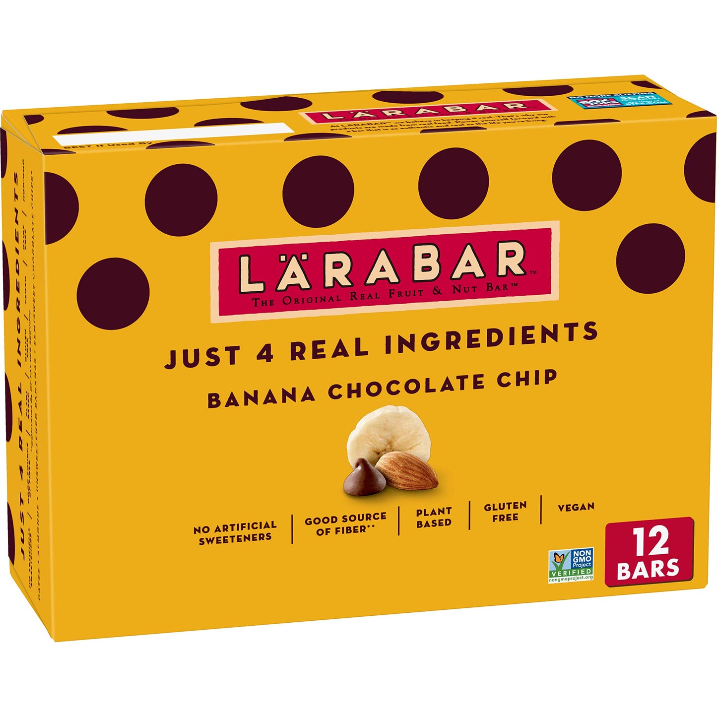 Larabar Banana Chocolate Chip, Gluten Free Vegan Fruit & Nut Bars, 12 Ct