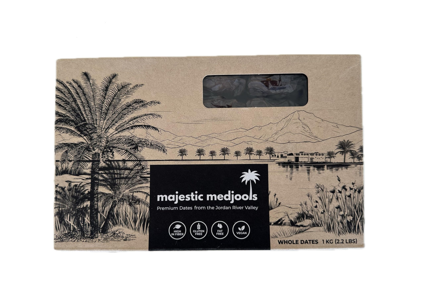 Majestic Medjools: Premium Dates from the Jordan River Valley (1Kg)