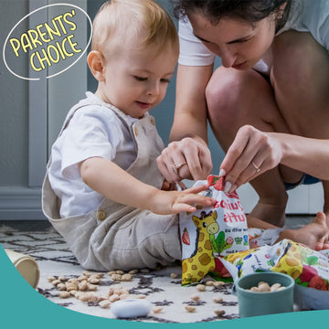 Awsum Snacks | Baby Puffs | Healthy Kids Snacks - 12 Bags - Usda Organic | Kosher | Non Gmo | Gluten Free |No Sugar (Carrot & Ra