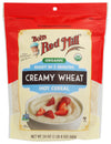 Bobs Red Mill Organic Creamy Wheat Hot Cereal, Gluten Free, Vegan, 24oz