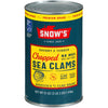 Snows Chopped Sea Clams in Clam Juice 51 oz Can - enhanced Grade Wild Caught Gourmet Surf Clams - 7g Protein Per Serving - Gluten Free Keto Friendly 99% Fat Free