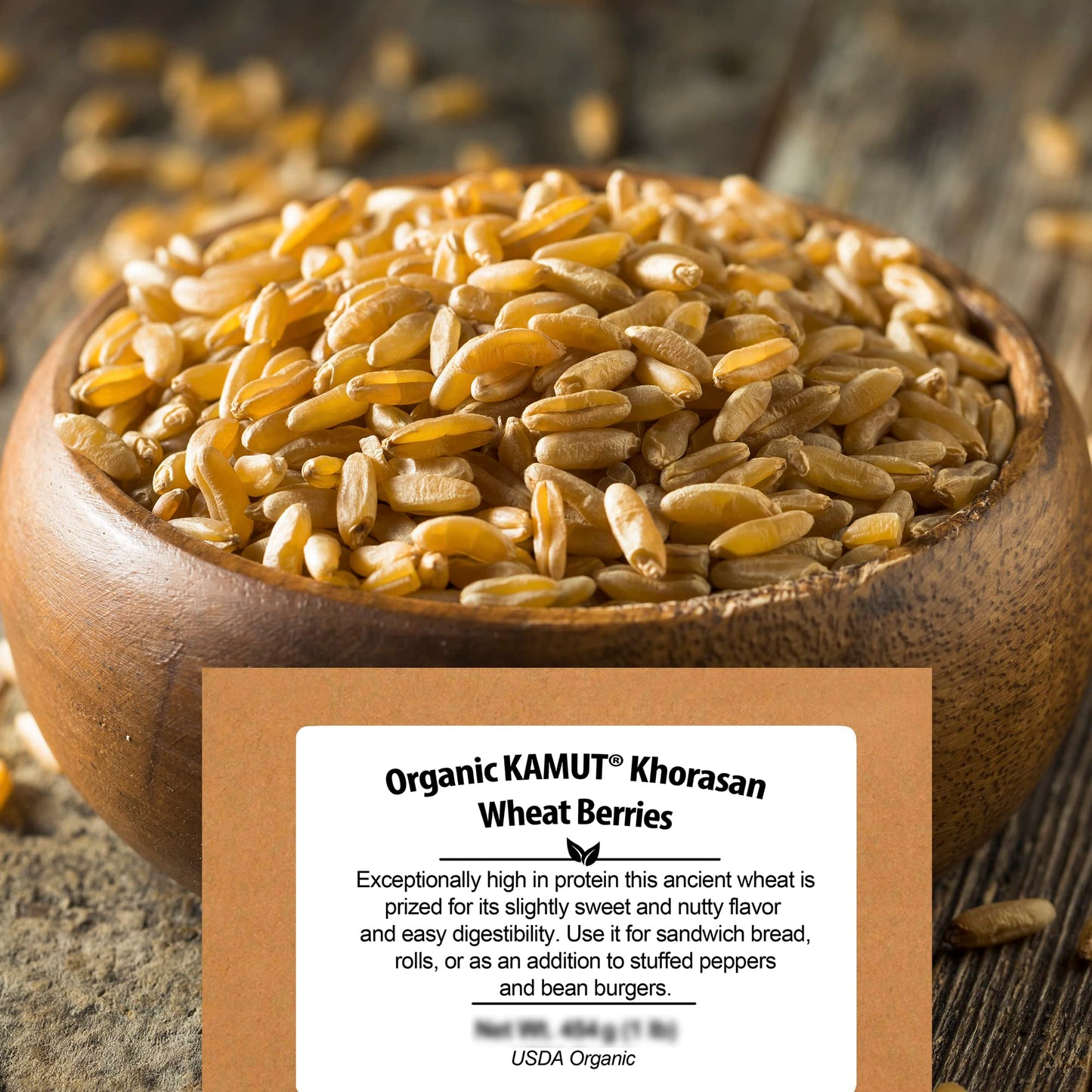 Be Still Farms Organic Kamut Wheat Berries Khorasan (4.8lb) - Ancient Whole Grain Bulk - Ideal for Flour, Pasta, Salads, Soups -