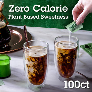 Stevia In The Raw, Plant Based Zero Calorie, No Erythritol, Sugar Substitute, Sugar-Free Sweetener for Coffee, Hot & Cold Drinks