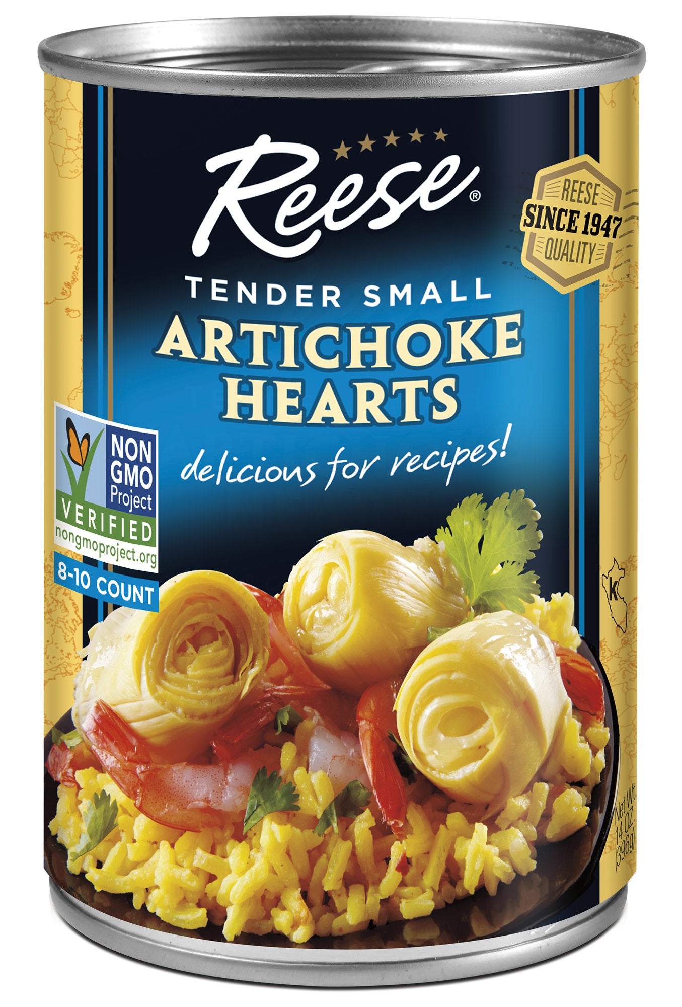 Reese Artichoke Hearts, Small Size, 14-Ounce Cans (Pack of 12)