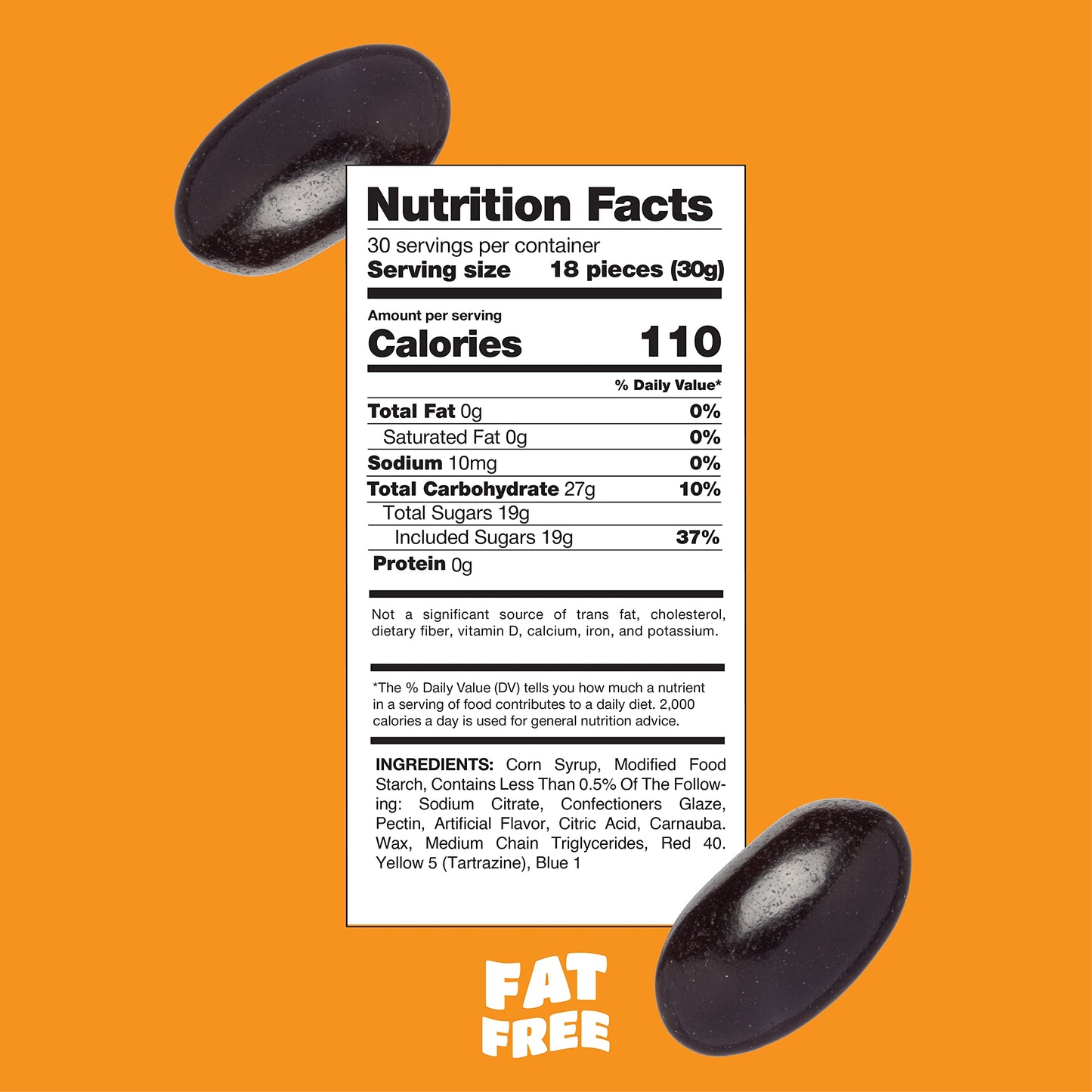 Black Licorice Jelly Beans - 2 Pound Bulk Pack - Old-Fashioned Candy