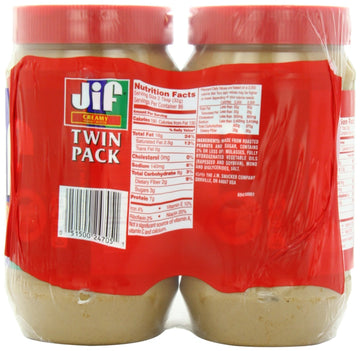 Jif Creamy Peanut Butter, 48 Ounce, 2 Count By Jif