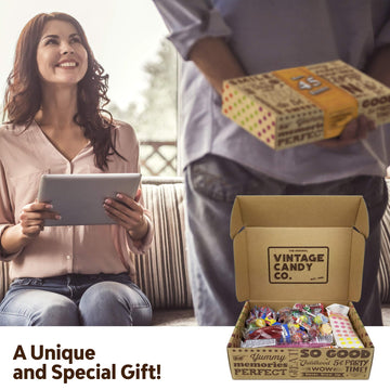 Vintage Candy Co. 45Th Birthday Retro Candy Gift Basket - 1979 Party Assortment - Unique Care Package For Women And Men Turning