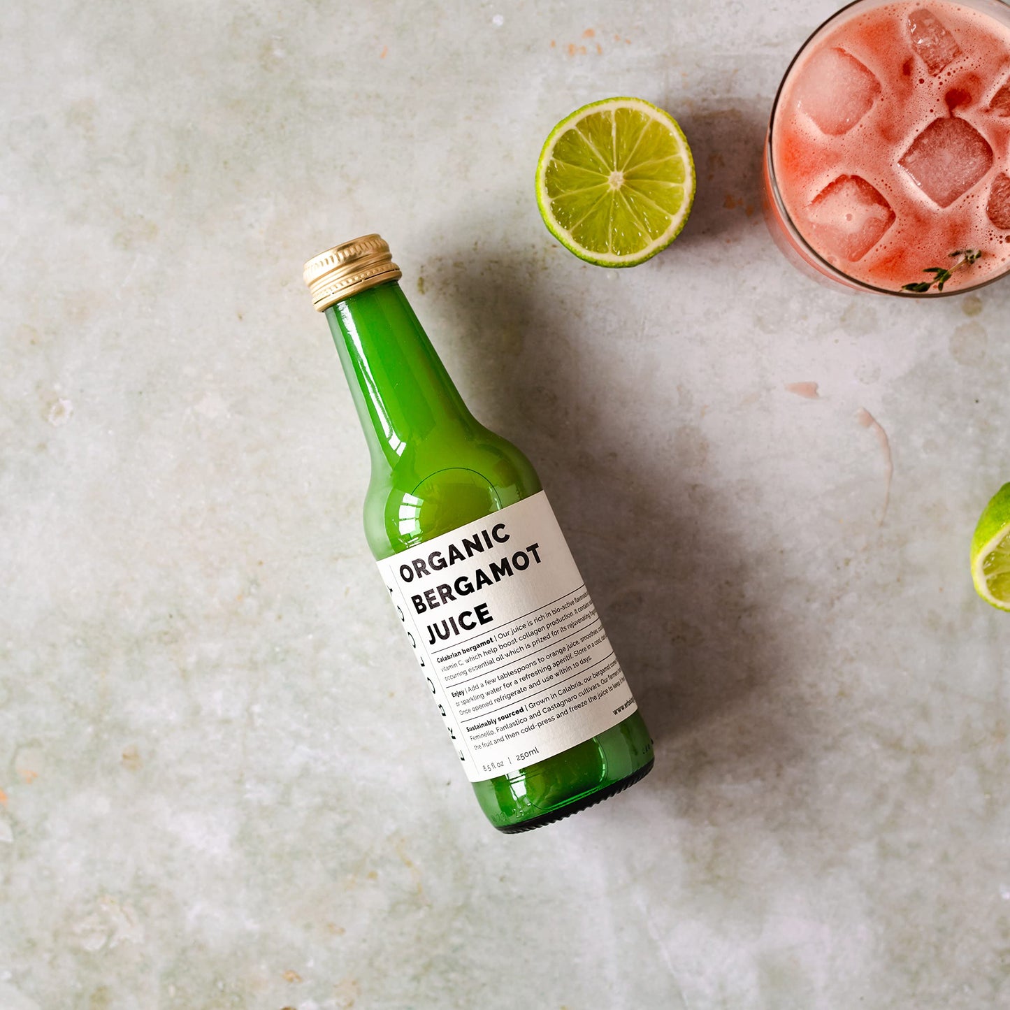 100% Organic Bergamot Juice 250ml (Box of 6) - Supports Collagen Production - Rich in Bioactive Flavonoids - Straight from Farm