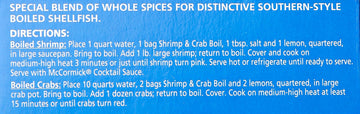 McCormick Shrimp and Crab Boil Seasoning, 3 oz