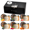 Prime Tea - Fruit Tea Sampler Set - Assorted Variety Fruit Tea Box With Herbal, Fruit And Spices Loose Leaf Tea Blends, Flavorful Assortment - 6 Samplers - Vibrant Vitality Collection - Up To 150 Cups | 12 Ounce