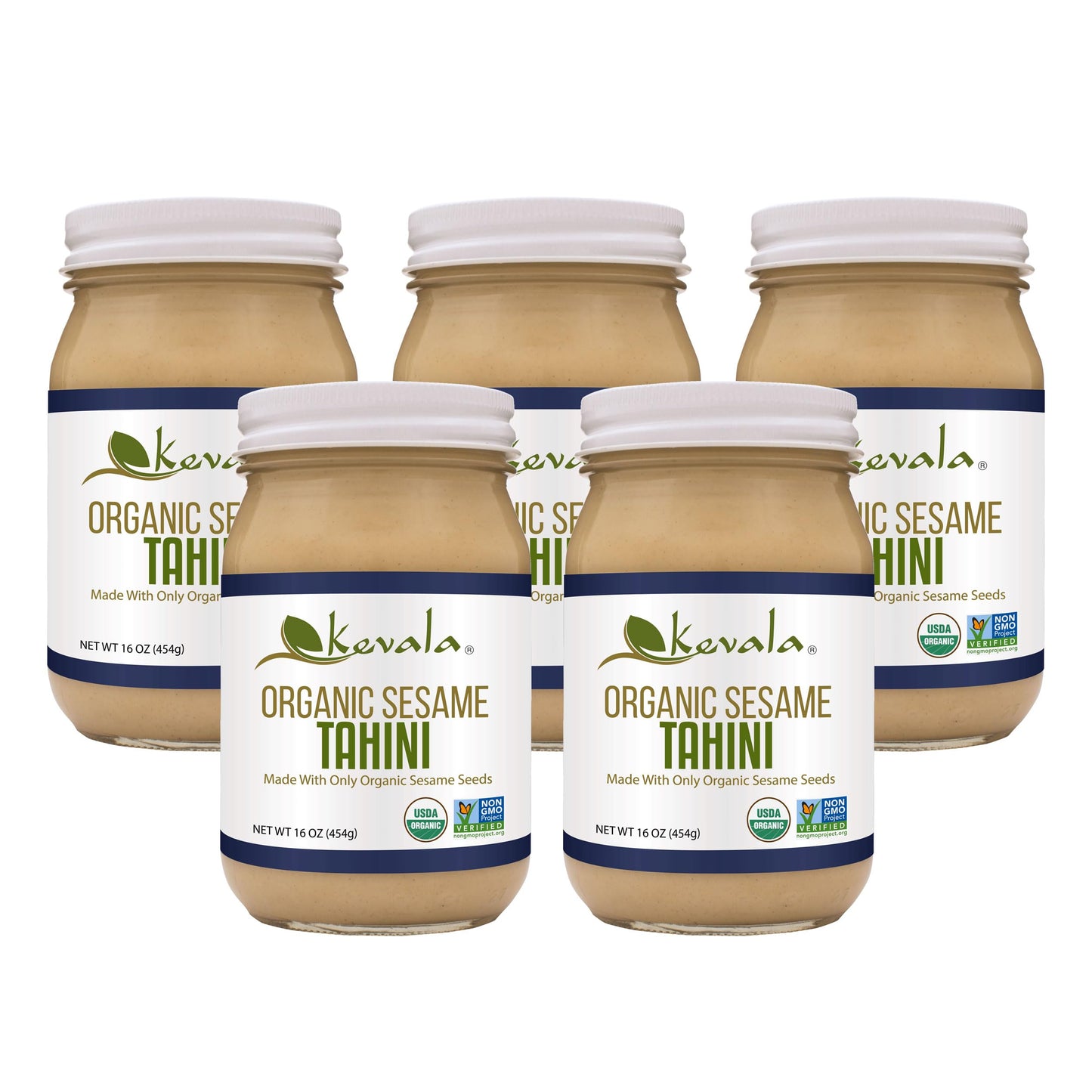 Kevala Organic Tahini 16 oz (Pack of 5)