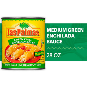 Las Palmas Green Chile Enchilada Sauce, Medium, 28 Ounce
