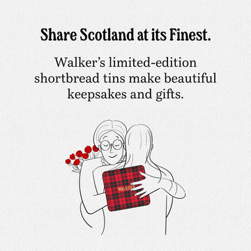 Walkers Shortbread Scottish Icon Piper & Highland Dancer Holiday Tin, All-Butter Shortbread Cookies, 5.3 Oz Tin