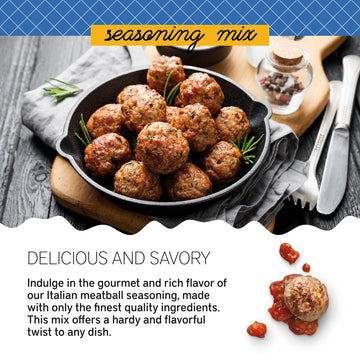 Southern Living Italian Meatball Seasoning Mix, Seasoning & Sauce Spice For Meatballs, Burgers, Meatloaf, Grilling, Bbq, Chili,