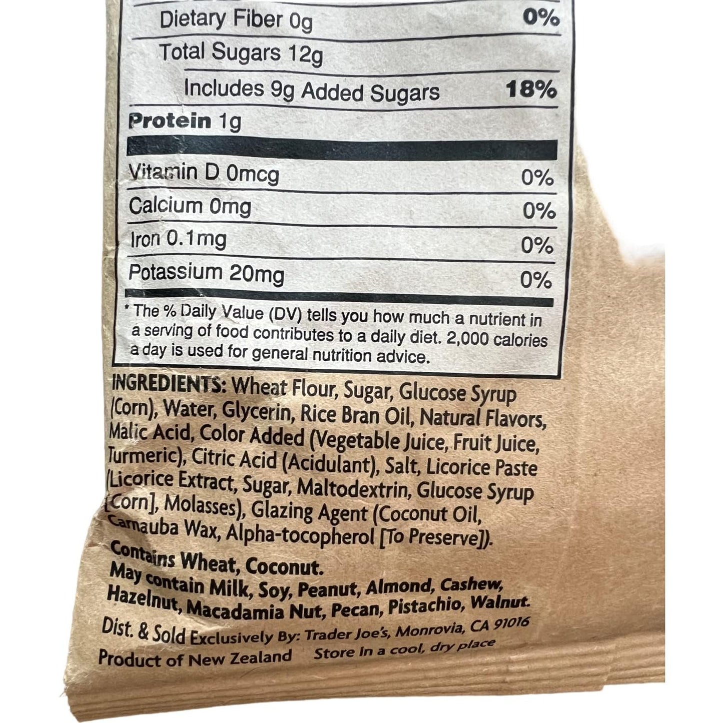 Trader Joe's Soft Licorice Twists - Raspberry, Mango & Green Apple, 8 oz