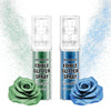 Pandalab Edible Glitter Spray - Food Grade Luster Dust for Drinks & Desserts - Ocean Blue & Emerald Green - 0.35oz Bottle