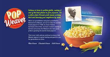 Pop Weaver Extra Butter Microwave Popcorn, 22 Bags, 3 Ounce Pack - Perfect for Movie Nights and Snacks