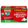 Horizon Organic Unsalted Butter Sticks, Made with Organic Sweet Cream, Great for Baking, Cooking and Caramelizing, 16 oz, 4 Stic