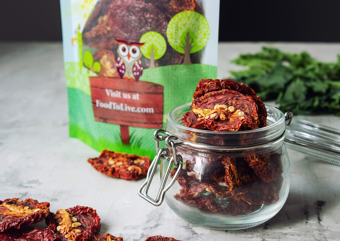 Food To Live Organic Sun-Dried Tomatoes, 8 Ounces Salted, Non-Gmo, Kosher, Vegan, Unsulfured, Bulk