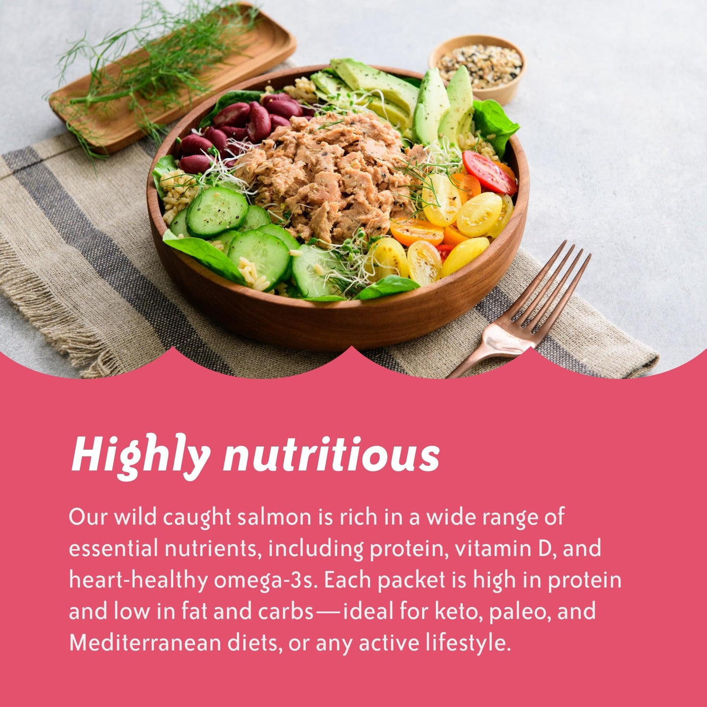 Chicken Of The Sea Alaskan Pink Salmon In Spring Water, Wild Caught, Skinless & Boneless, 2.5 Oz. Packet (Box Of 6)