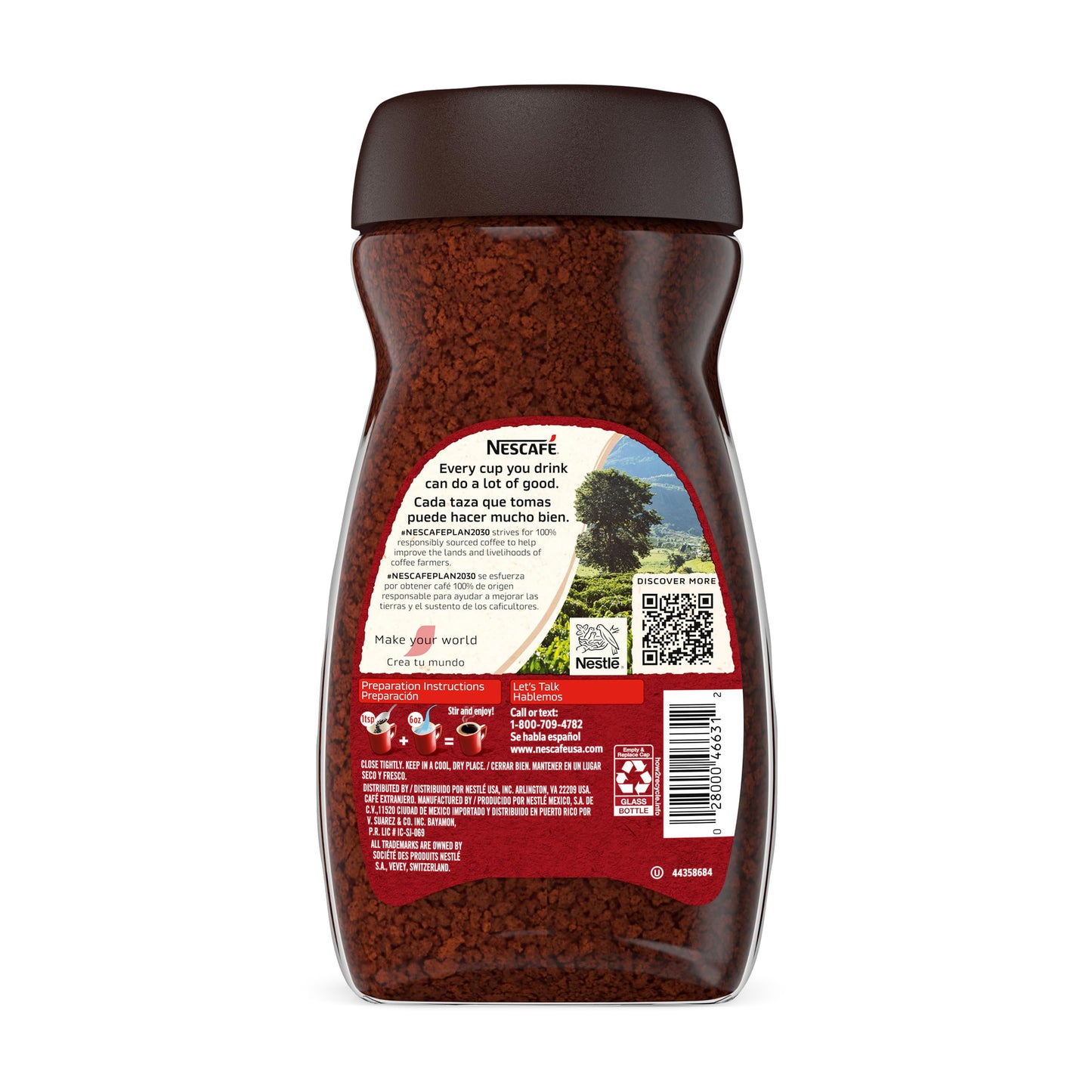 NESCAF CL SICO Instant Coffee, Dark Roast Coffee, 1 Jar (7 Oz)