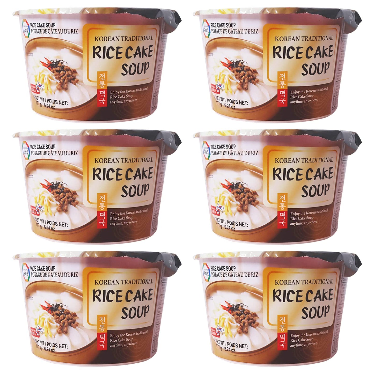 Surasang Tteokguk, Korean Rice Cake Soup, Simple And Nourishing New Year'S Soup 6.3 Ounce, Pack Of 6