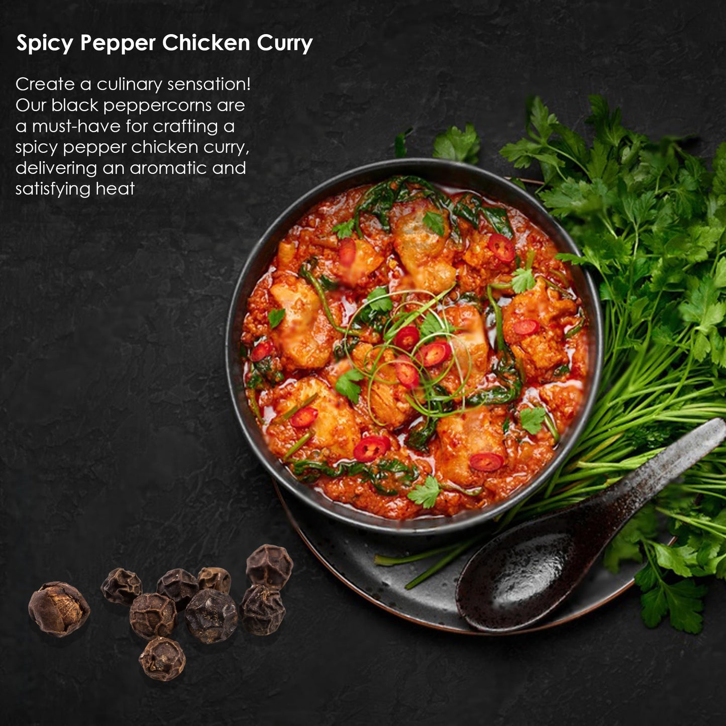 James Spices Inc. Black Pepper (Black Peppercorn With Grinder)