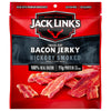 Jack Links Bacon Jerky, Hickory Smoked - Flavorful Ready to Eat Meat Snack with 11g of Protein per Serving, Made with 100% Thick Cut Real Bacon, Protein Snack, Keto Friendly, 2.5 oz.