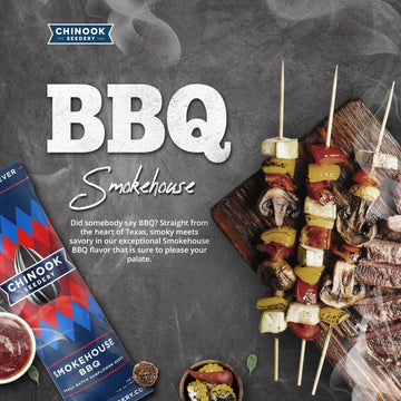 Chinook Seedery Roasted Sunflower Seeds To Eat - 1.5 Oz (Pack Of 36) Smokehouse Bbq - Jumbo Low Sodium Sunflower Seeds Keto Snac