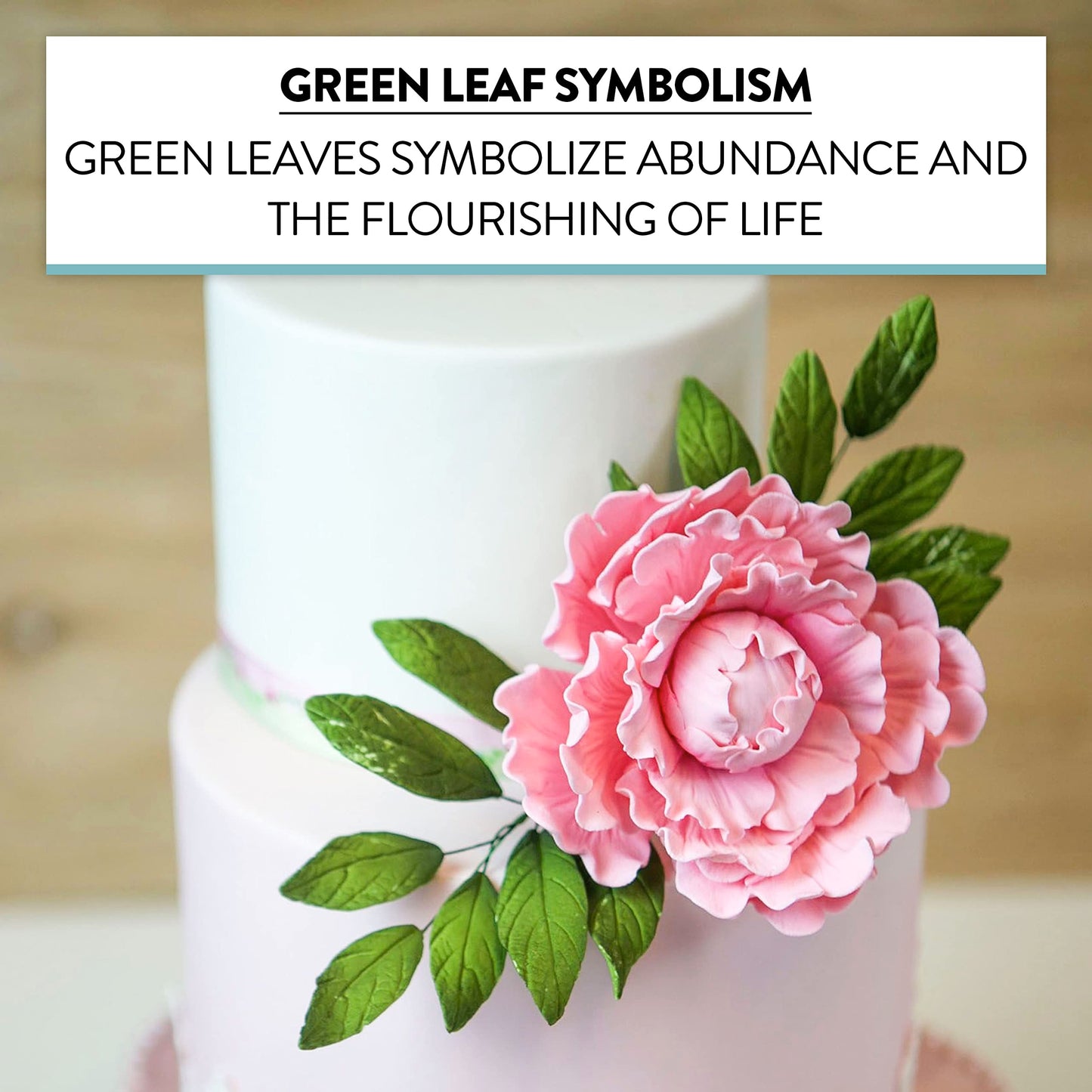 Global Sugar Art Dark Green Leaf Sugar Cake Flower Sprays, 4 Count, Model S-PL-9954