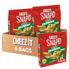 Cheez-It Snap d Cheese Cracker Chips, Thin Crisps, Extra Crunchy, Sharp White Cheddar (6 Bags)
