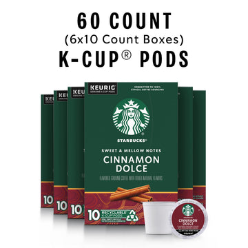 Starbucks K-Cup Coffee Pods, Cinnamon Dolce, 100% Arabica, 60 Pods (10 Count Pack of 6)